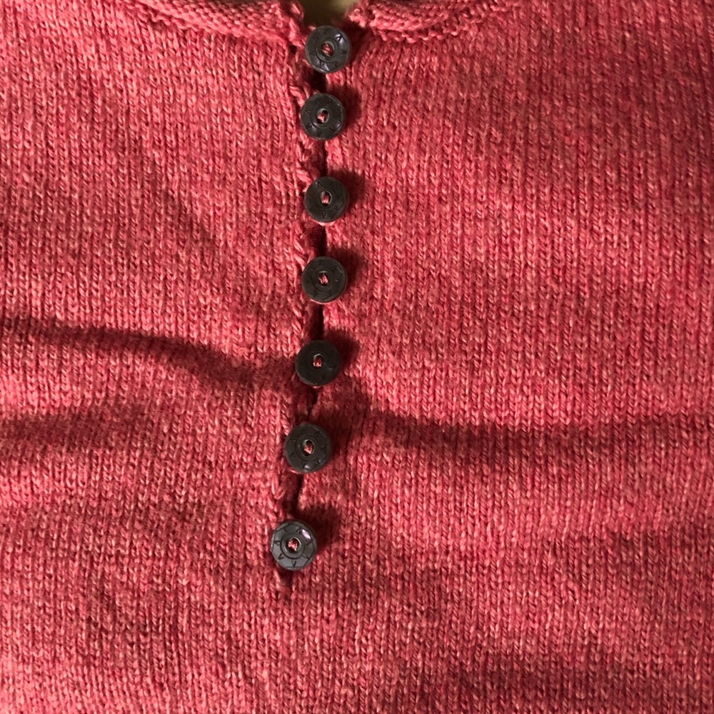 Homestead Henley Petite PL sweater in pink